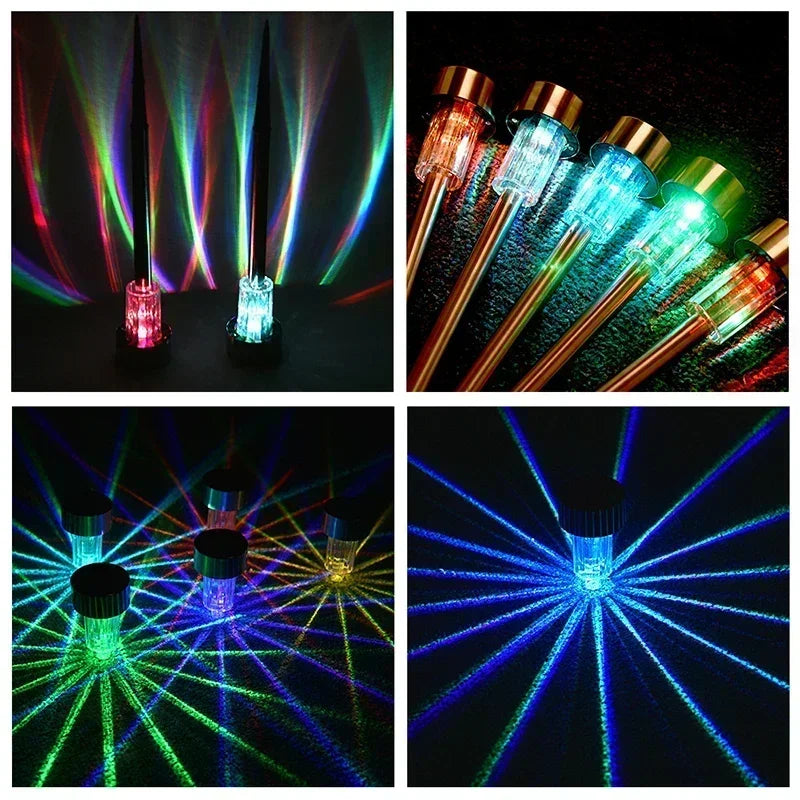 Solar Outdoor Lights Garden Lamp Solar Powered Waterproof Landscape Path Outdoor for Yard Backyard Lawn Patio Decorative