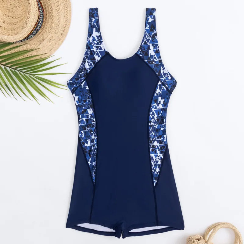 Women’s Black One-Piece Swimsuit – Sexy Slim Fit Sports Swimwear for Beach, Pool & Summer Vacation