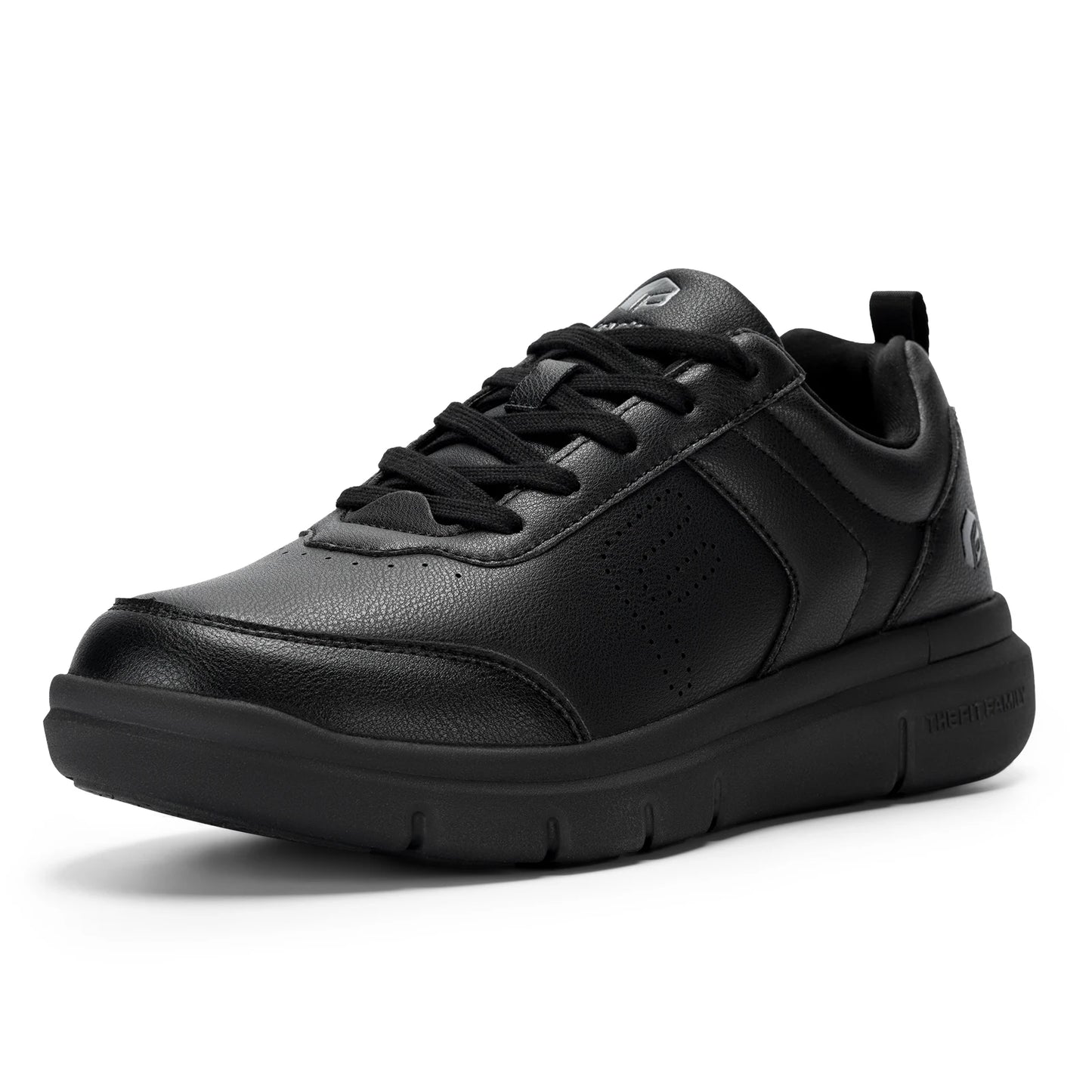 Men's Casual Leather Shoes Wide Width Walking Shoes Outdoor Lightweight for Swollen Feet Relieve Foot Pain