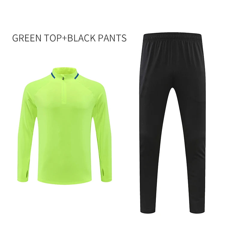2024 Nieuwe sporttrainingssets Fitnesskleding Pak Heren Lange mouwen Hardloopkleding Shorts Trainingspak Gym