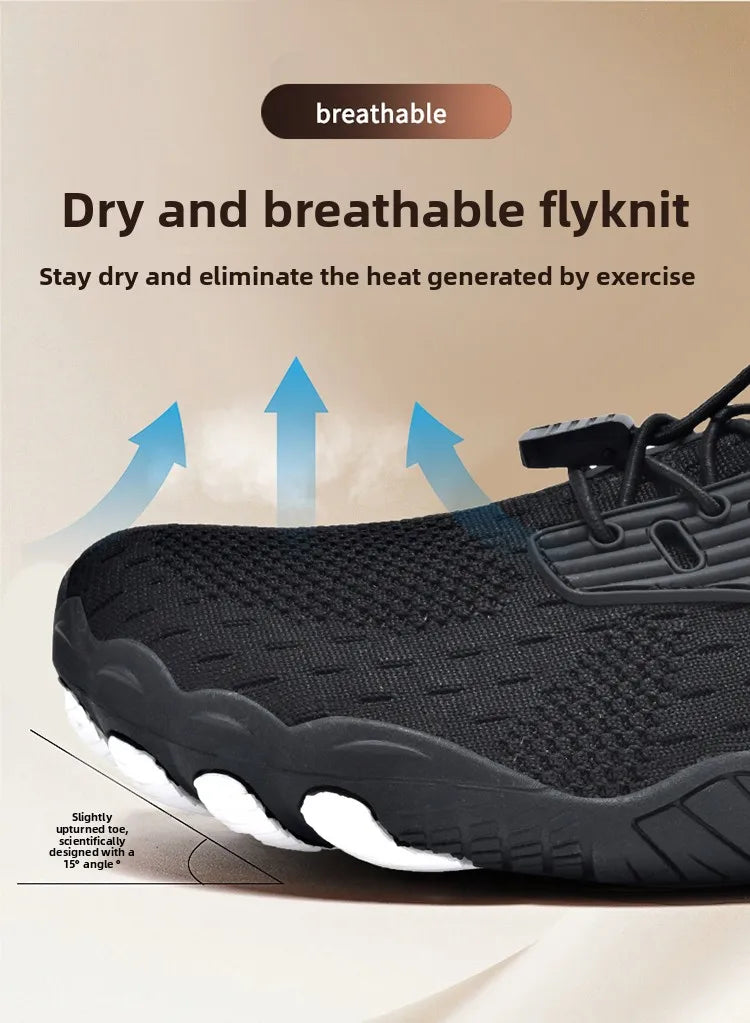 Barefoot Trail Running Shoes – Wide Toe Zero Drop Sports Sneakers for Running, Walking, Hiking & Water Training