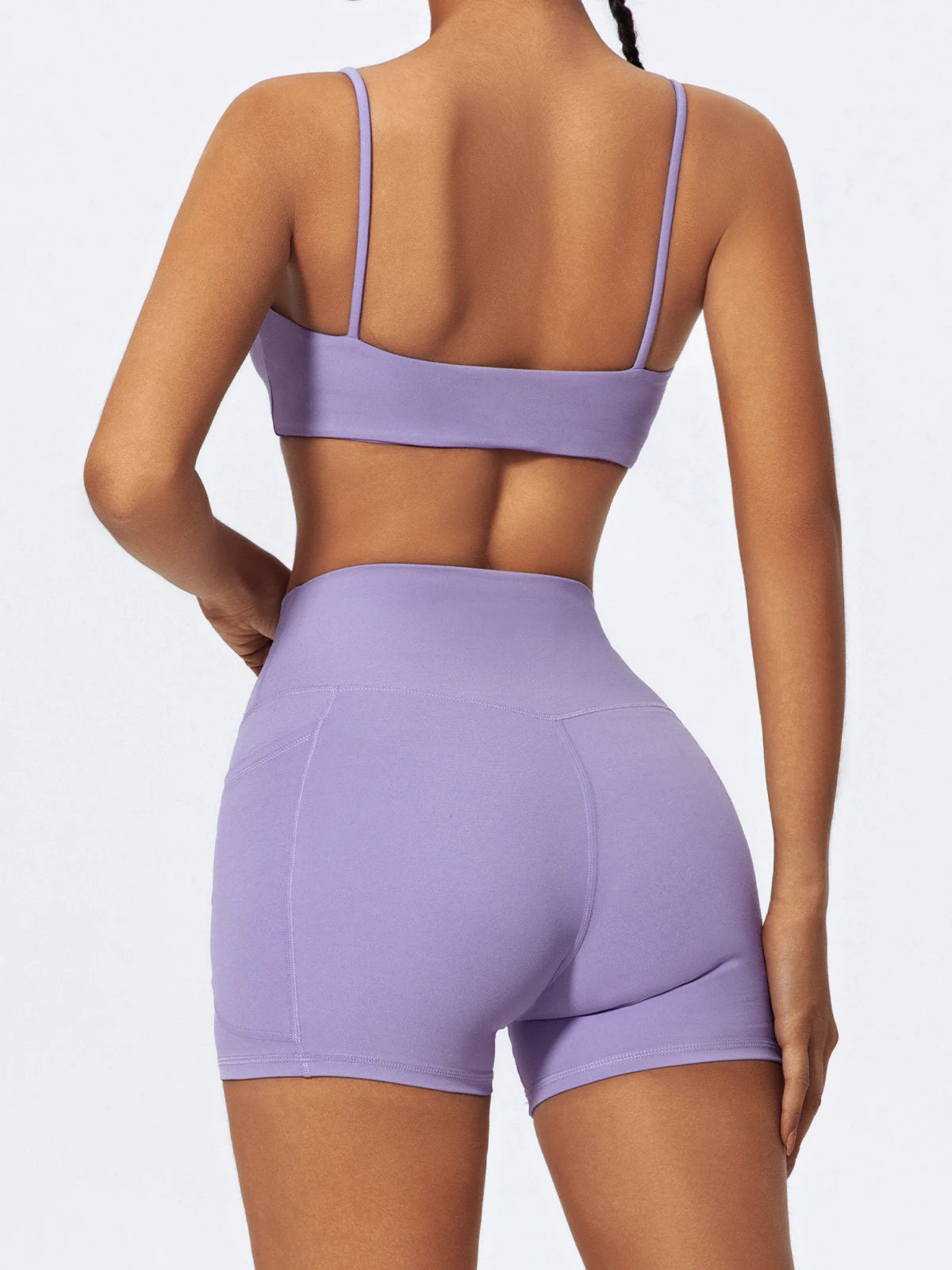 Pockets Workout Gym Legging Women Cycling Shorts Quick-Dry Yoga Clothes Breathable High Waist Sports Shorts Female