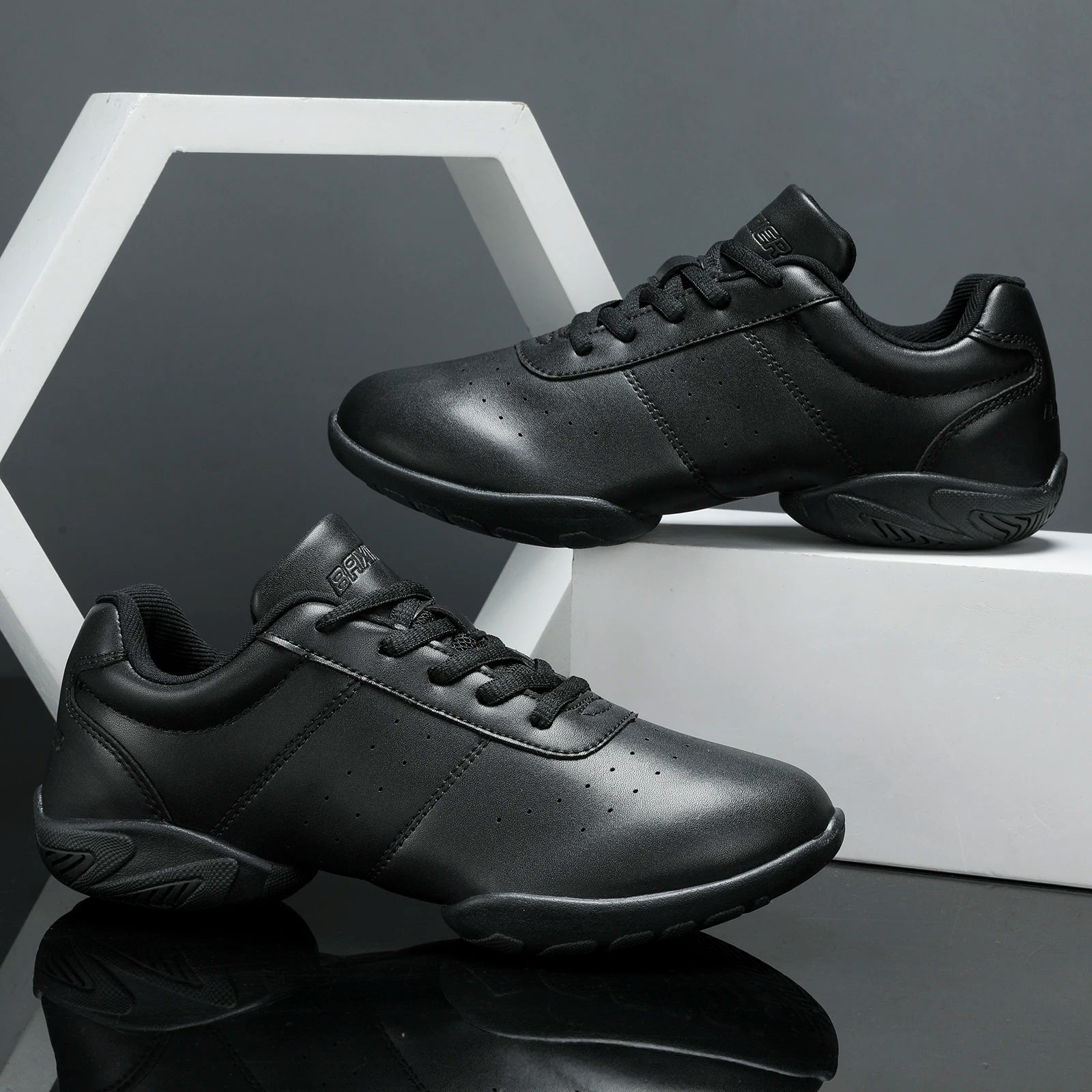 Witte dansschoenen voor meisjes, jazzsneakers, cheerleadingschoenen voor jongeren, atletiektraining, tennisschoenen voor kinderen, wedstrijdaerobicsschoenen