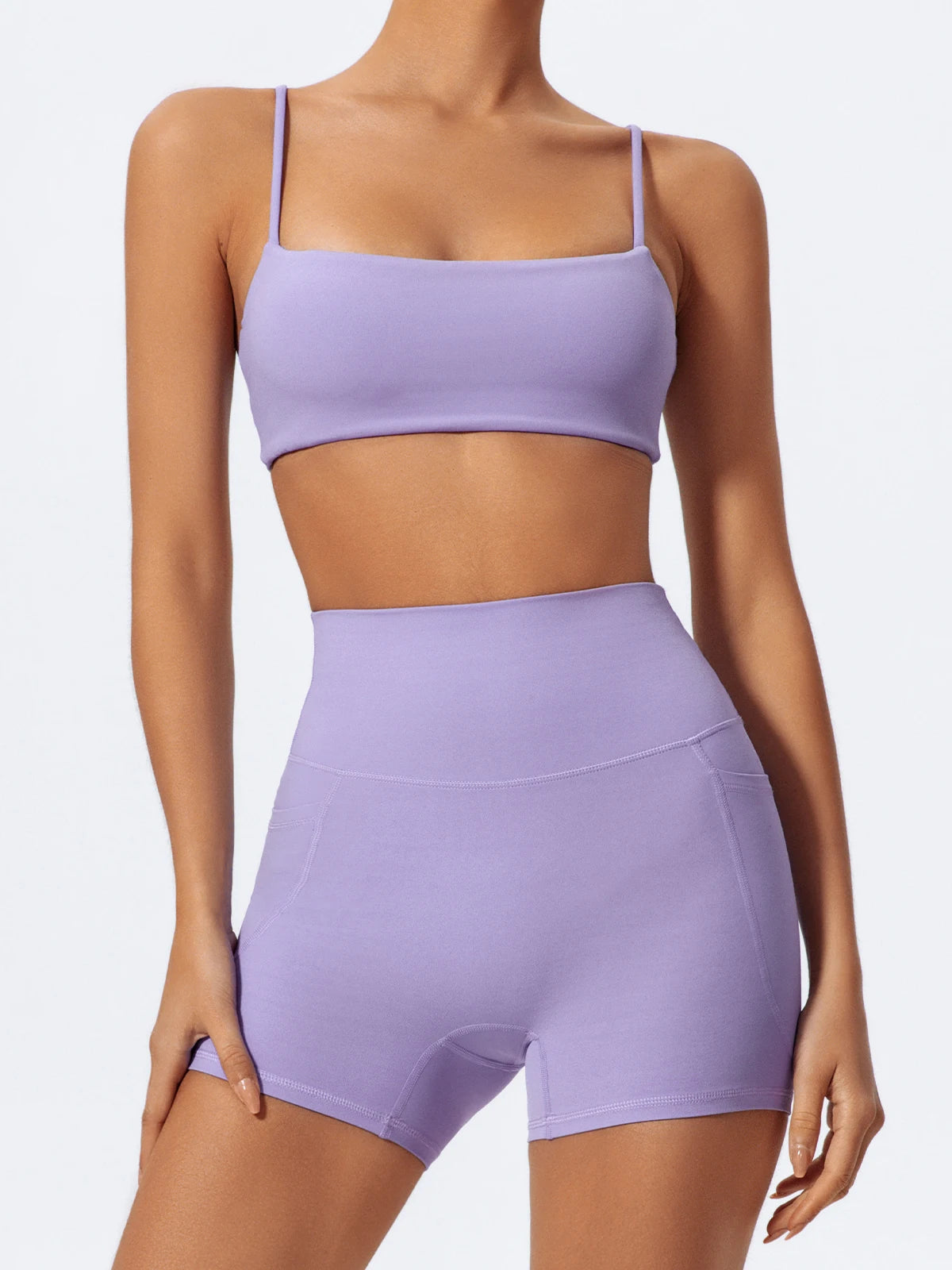 Pockets Workout Gym Legging Women Cycling Shorts Quick-Dry Yoga Clothes Breathable High Waist Sports Shorts Female