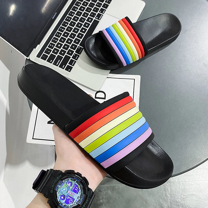 Fashionable Mens Casual Half Slides Luxury Brand Male Comfortable Outside Beach Walking Slipper Trendy Style Sandals