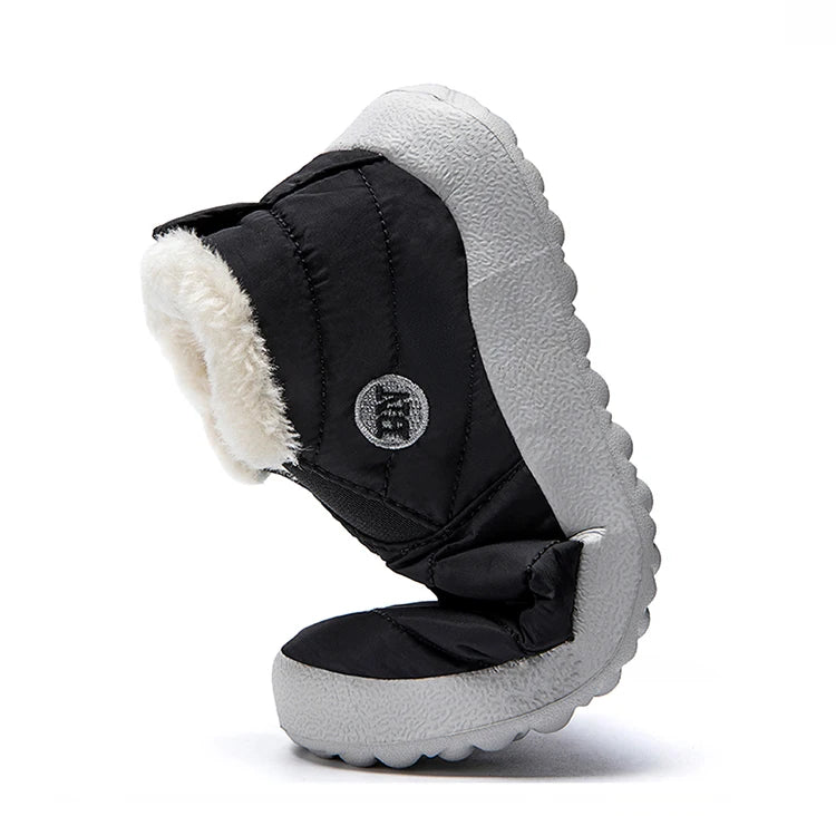 Men's Warm Snow Boots Plus Size Winter Boots Slip-On Waterproof Male Ankle Footwear & Working Shoes