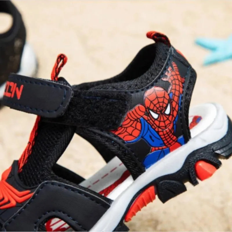 Boys Sandals Summer Kids Beach Shoes Children Shoes Cartoon Spiderman Boys Shoes Baby Sandals Soft Toddler Kids Sandals