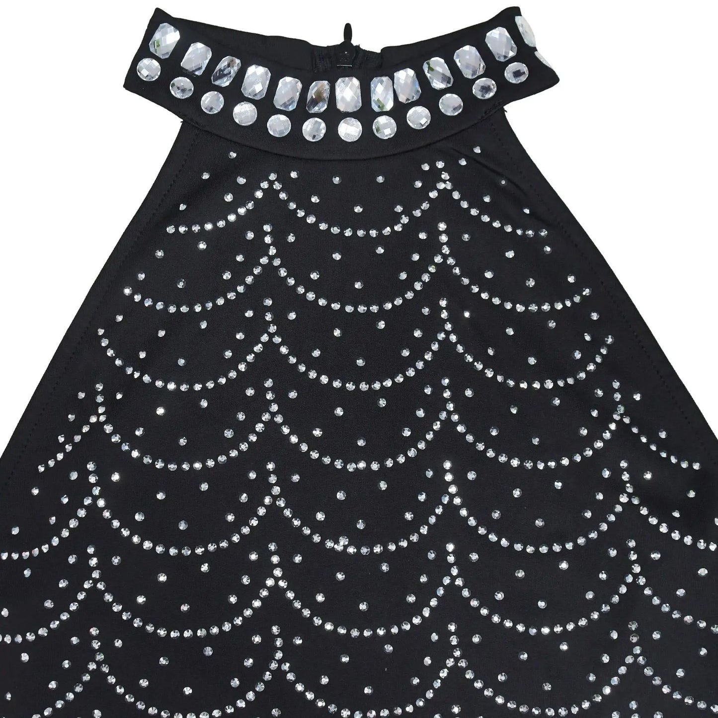 Women's Sexy Sleeveless Halter Rhinestone Decor Floor-length Mermaid Party Dress