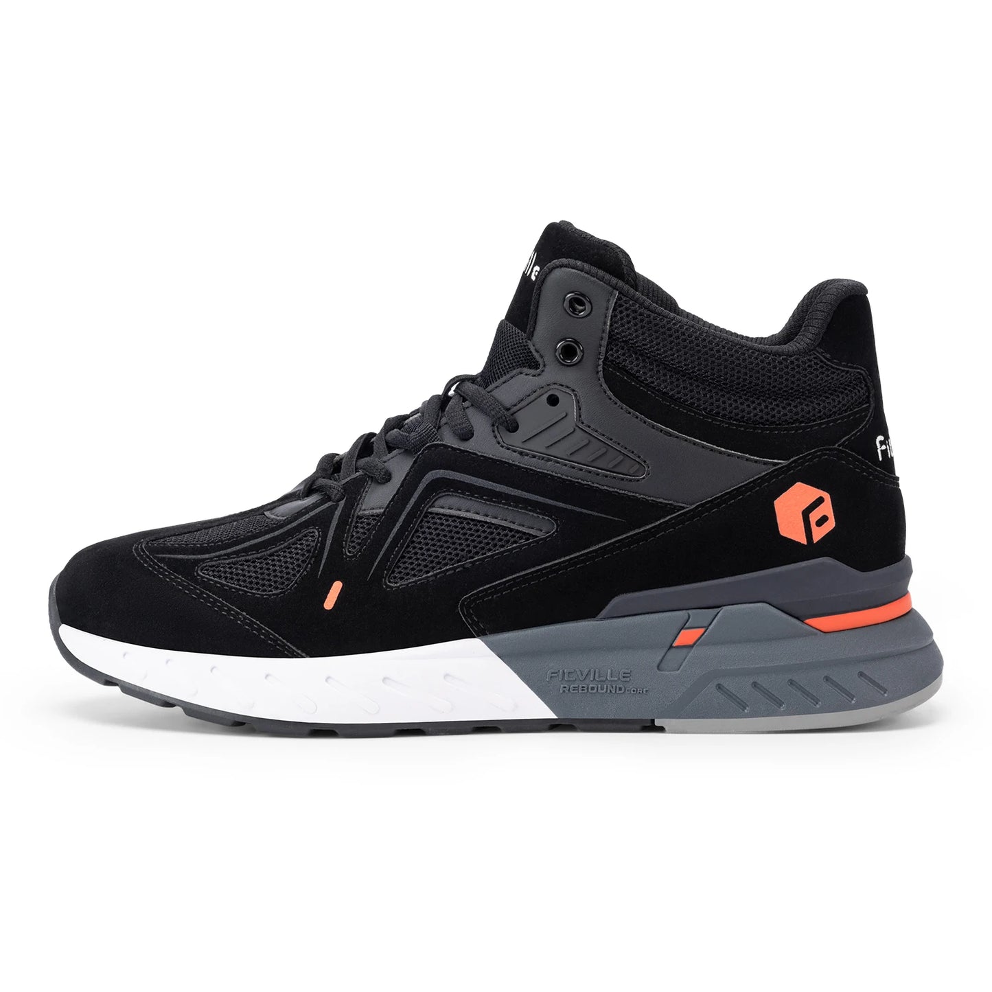 Men's High-Top Basketball Shoes Widened Lightweight Casual Sneakers Breathable For Swollen Feet Pain Relieve
