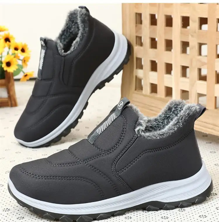 Boots Women Platform Snow New Women Shoes Slip On Women's Boots Fur Ankle Boots Casual Plush Botas Unisex Shoes Winter Boots
