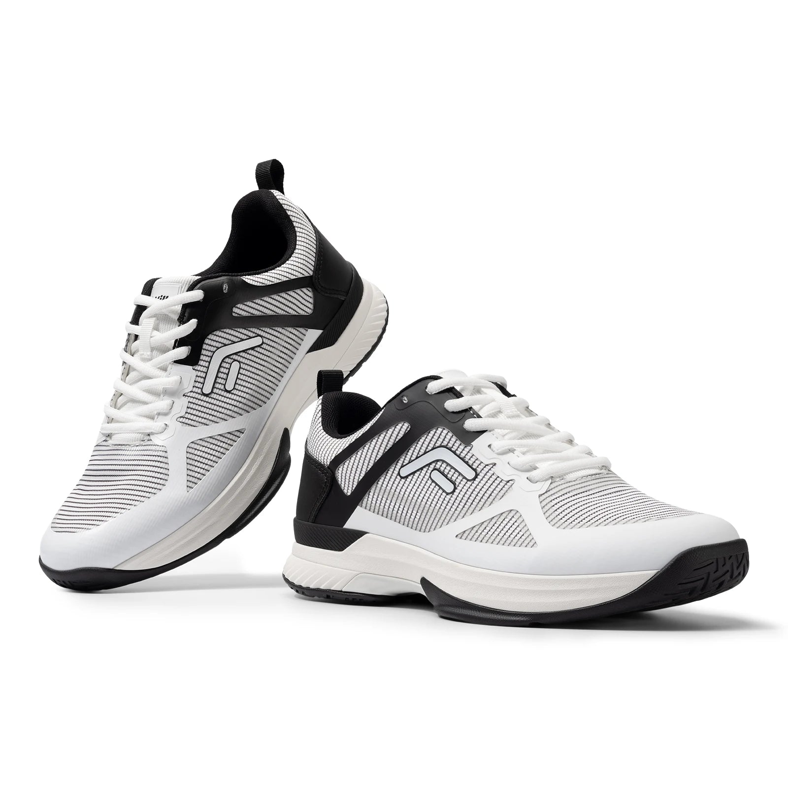 Men's Wide Pickleball And Full Court Tennis Sneakers with Arch Support - Lightweight Non-Slip Sports Shoe