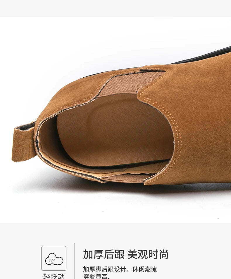 Plus Size 47 48 Men Outdoor Dress Walking Shoes Suede Leather Male Formal Business Oxford Gentleman British Chelsea Shoes