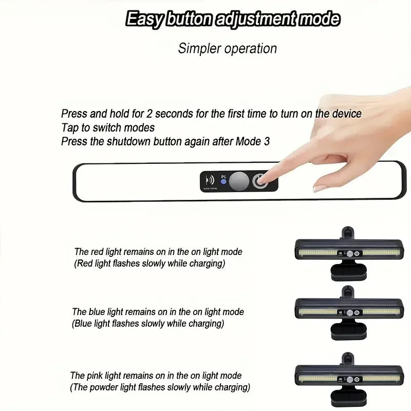 New Clip On Solar Motion Lights Outdoor Waterproof,Solar Fence Lights Outside with 36 LED Portable Solar Powered Security Light