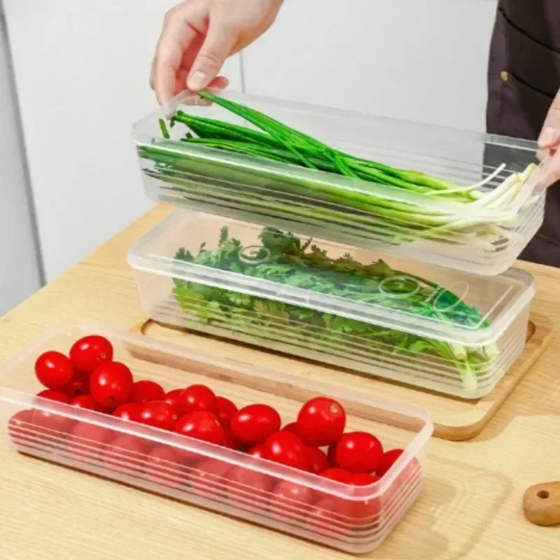 1/5 STUKS Koelkast Opbergdozen Bosui Koriander Vershouddoos met Deksels Herbruikbare Keuken Voedsel Verzegelde Opbergcontainer