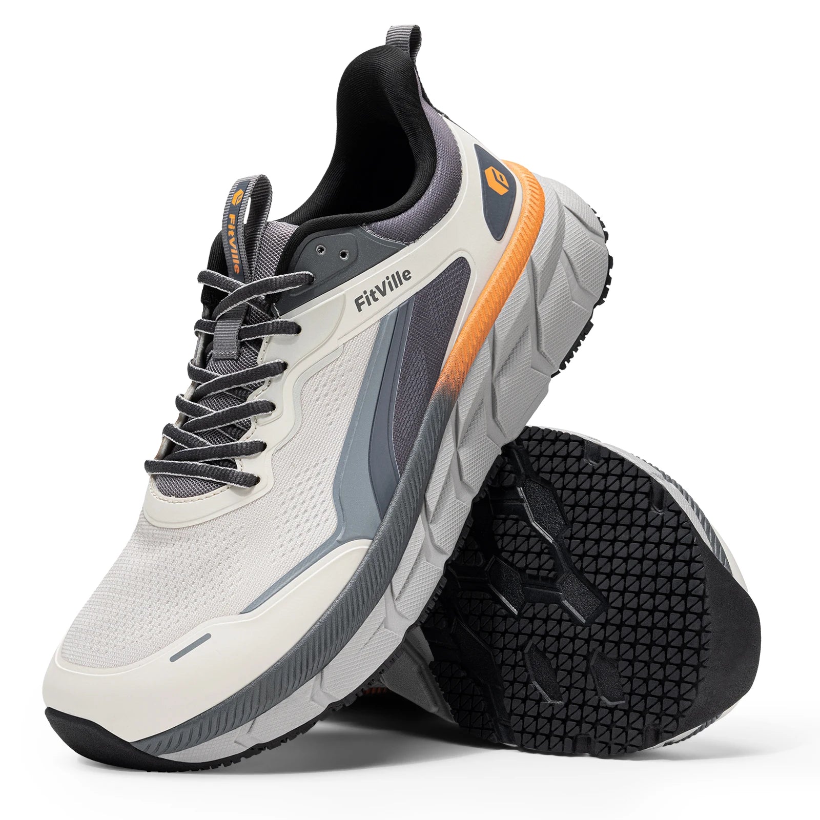 Men's Wide Well-Cushioned And Non-Slip Toe Box Sneakers - Lightweight & Breathable Running Shoes For Swollen feet