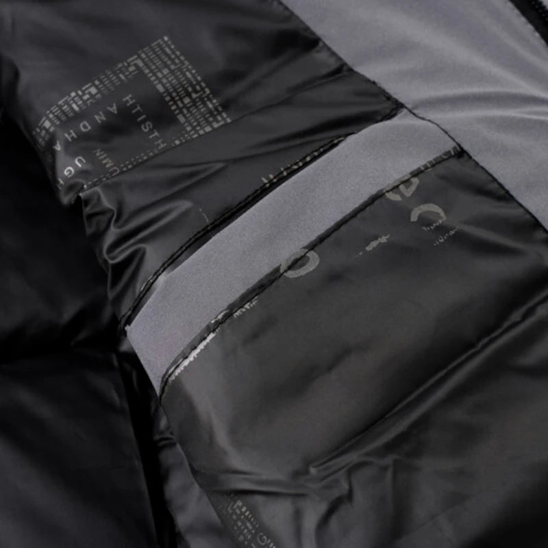 Men's High-Quality Hooded Thickened Warm Cotton Coat, Suitable for Daily Commuting, Elegant Business and Casual Wear Size L-5XL