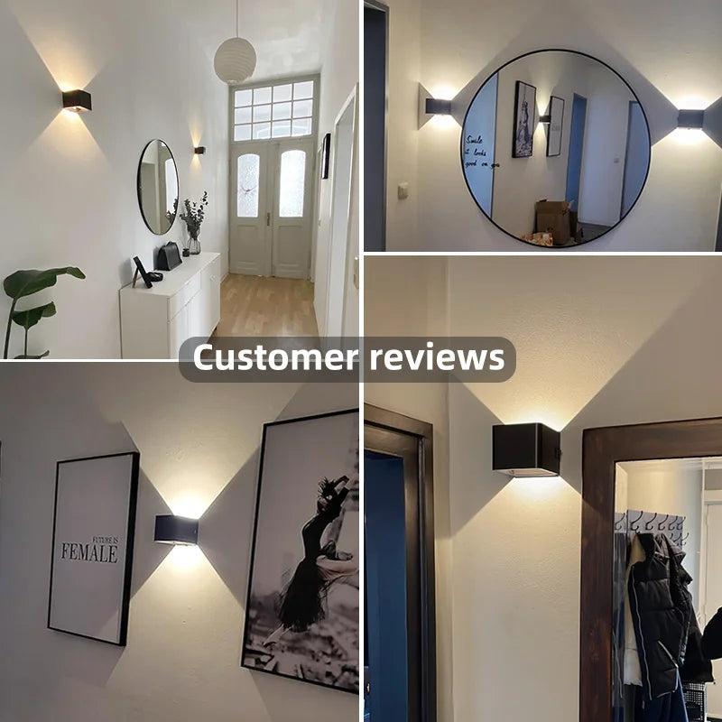 LED-wandlamp, USB-oplaadbaar, aluminium, nachtlampje voor binnen, met bewegingssensor voor slaapkamer, gang, trap, kamerverlichting