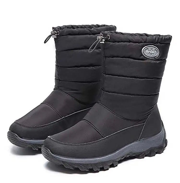 Women Boots Snow Plush Ladies Shoes Waterproof Women Shoes Zipper Boots Ladies Keep Warm Soft Botas Mujer Women's Winter Shoes