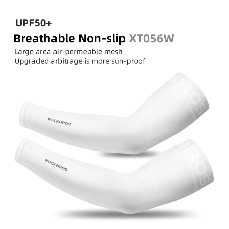 Ice Fabric Running Camping Sleeves Breathable Sleeve Quick Dry Arm Protect UV400 Arm Cover Summer Sports Safety Gear