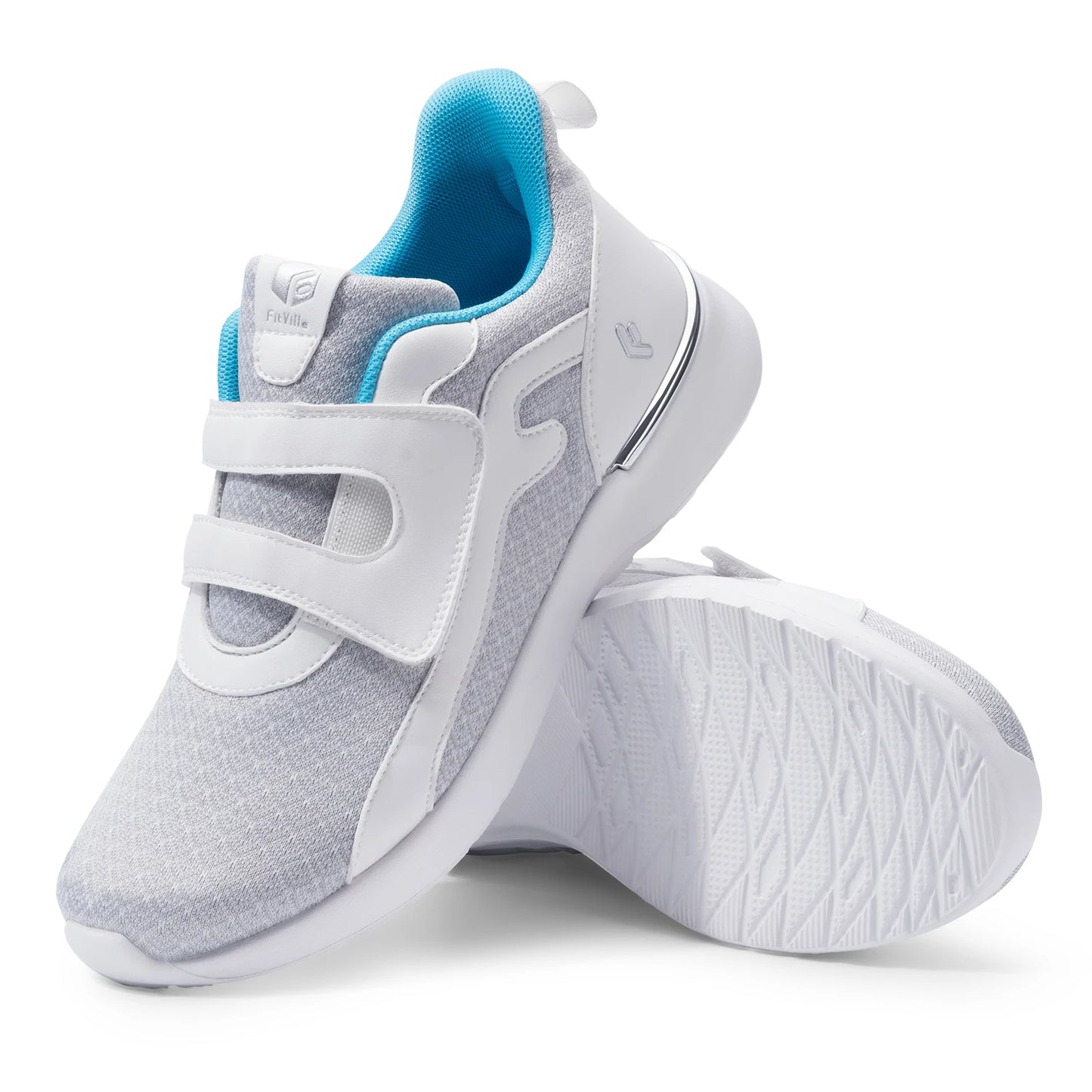Dames sneakers met brede wandelschoenen, lichtgewicht, ademend en verstelbaar voor dikke voeten met ondersteuning van de voetboog