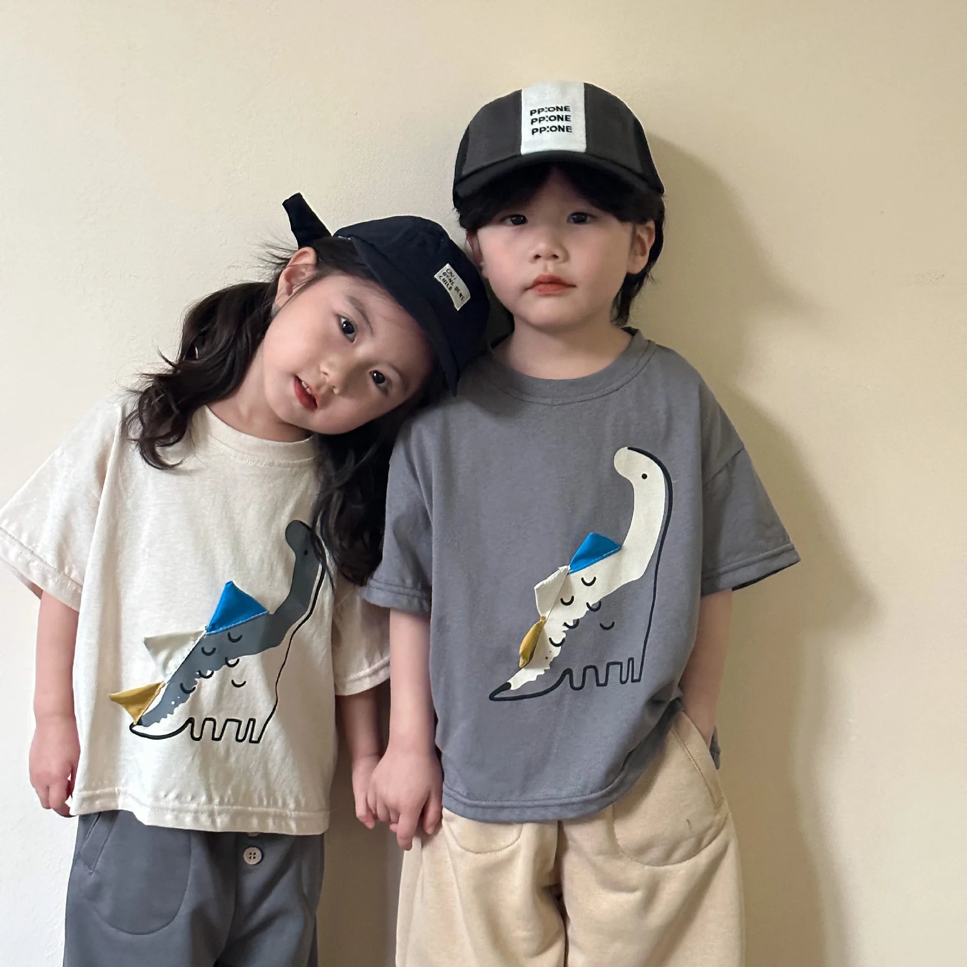 Kids Clothes Boys Dinosaur T-Shirts Summer Girls Tee Cotton Boys Half Sleeve Shirt 2-7Y Unisex