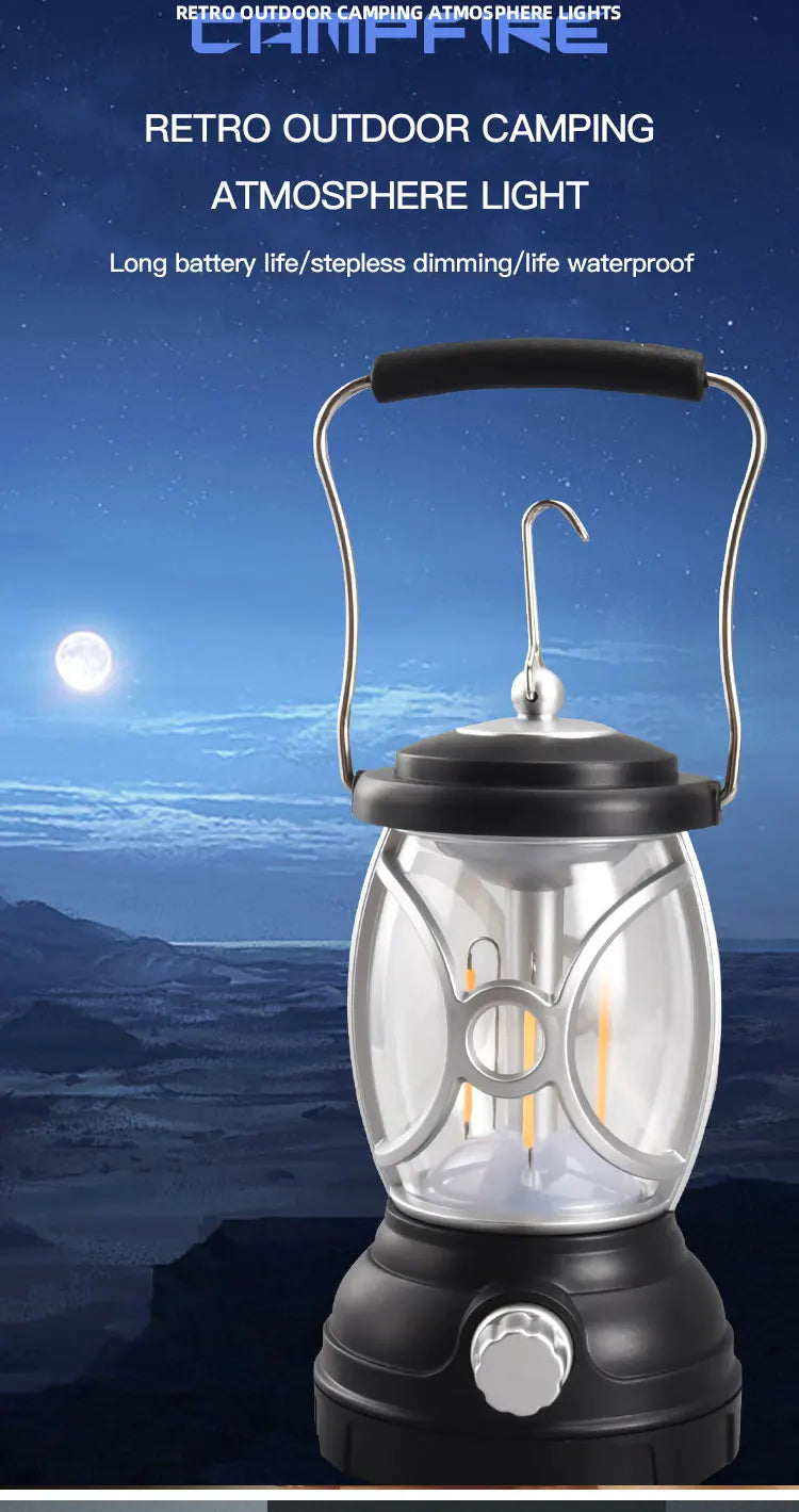 2022 Trending Forest Lantern oplaadbare hand-LED-lamp voor buitenkampeerverlichting