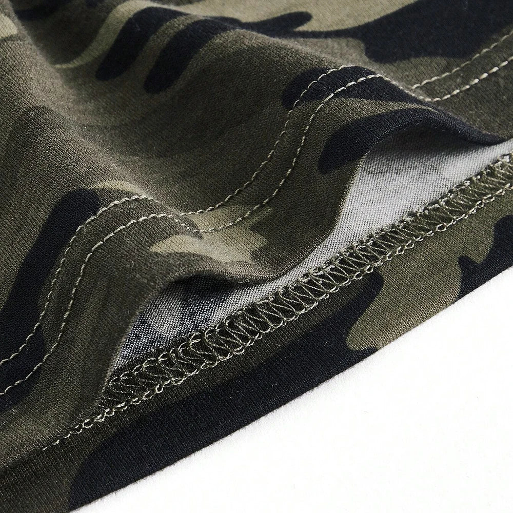 Tanks Summer Sexy Hot-Sweet Camouflage Sleeveless V-Neck Skinny Fit Korean Casual Tanks For Women