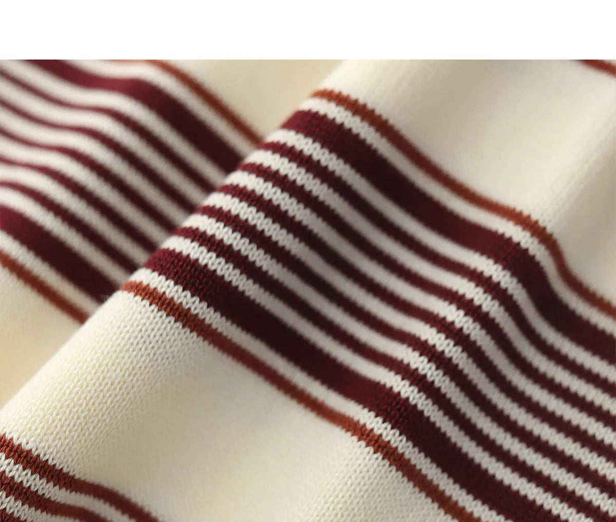 2025 Zomer Nieuwe Amerikaanse Retro 280G Korte Mouw O-hals Gebreid Gestreept T-shirt Heren Eenvoudig 100% Katoen Gewassen Casual Slim Tops