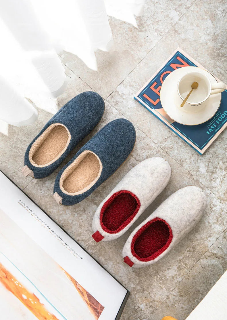 Women's Winter Warm Plush Slippers Slip-On Suitable For Indoor Outdoor and Bedroom Use Fluffy Classic Cotton Slippers For Ladies