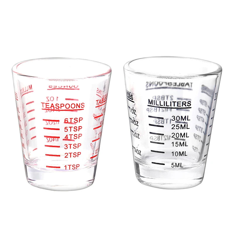 1 stuks 30 ml glazen maatbeker met schaal, shotglas, bakgereedschap, keuken- en barapparatuur, accessoires