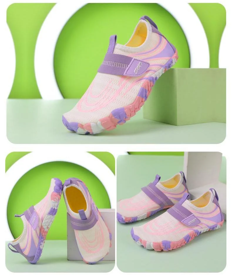 Kinderen op blote voeten waterschoenen voor kinderen Ademende, snel drogende sportschoenen Ideaal voor het strand Antislip voor brede voeten
