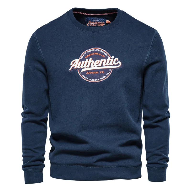 Plus Velvet Printed Sweatshirts Men's Streetwear Solid Colour Pullovers Hoodies Autumn Winter Sweatshirt for Men