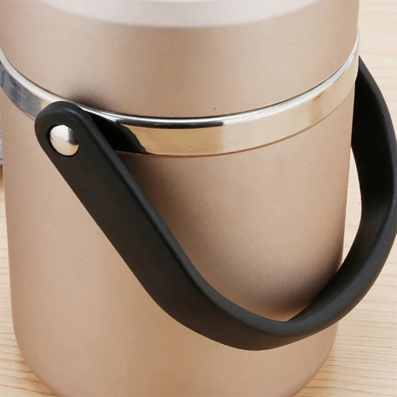 Large Capacity Lunch Box Leakproof Stainless Steel Vacuum Bento Box High Efficiency Keep Temperature Portable Food Container