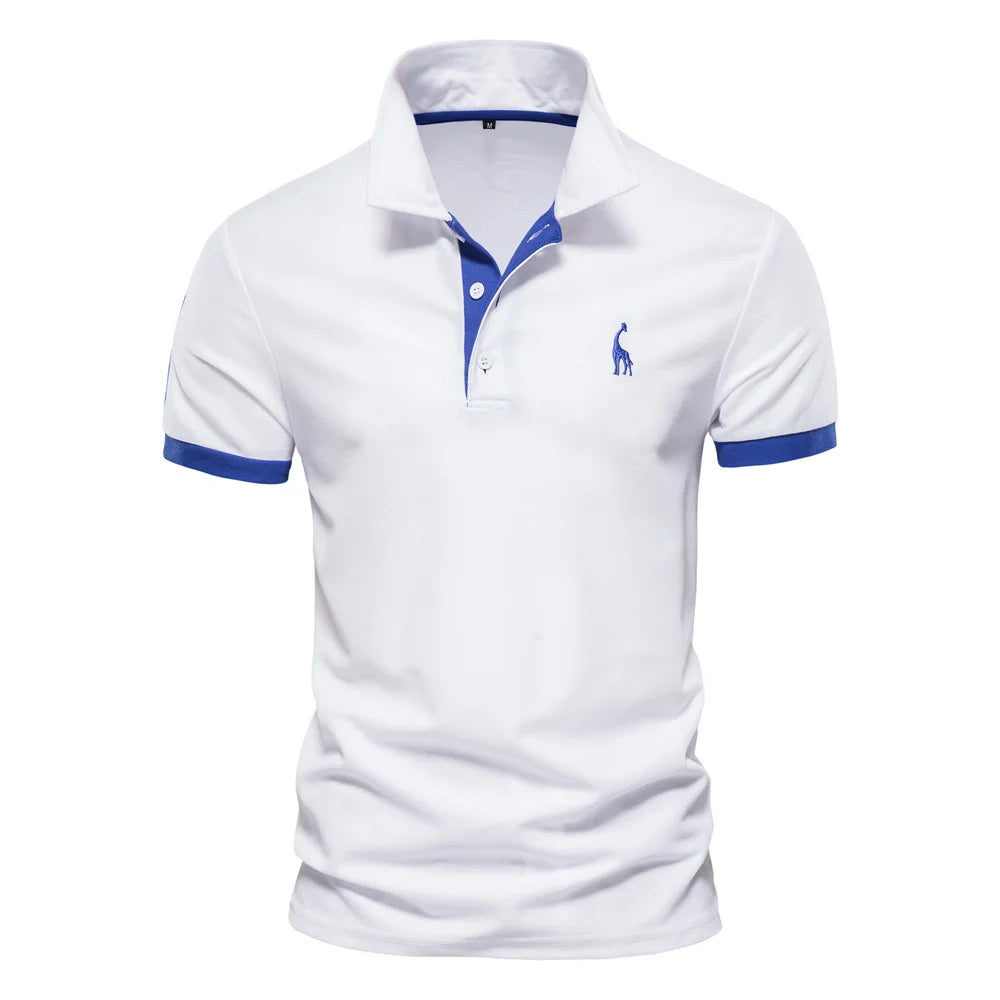 Embroidery 35% Cotton Polo Shirts for Men Casual Solid Colour Slim Fit Men's Polos New Summer Fashion Brand Men Clothing