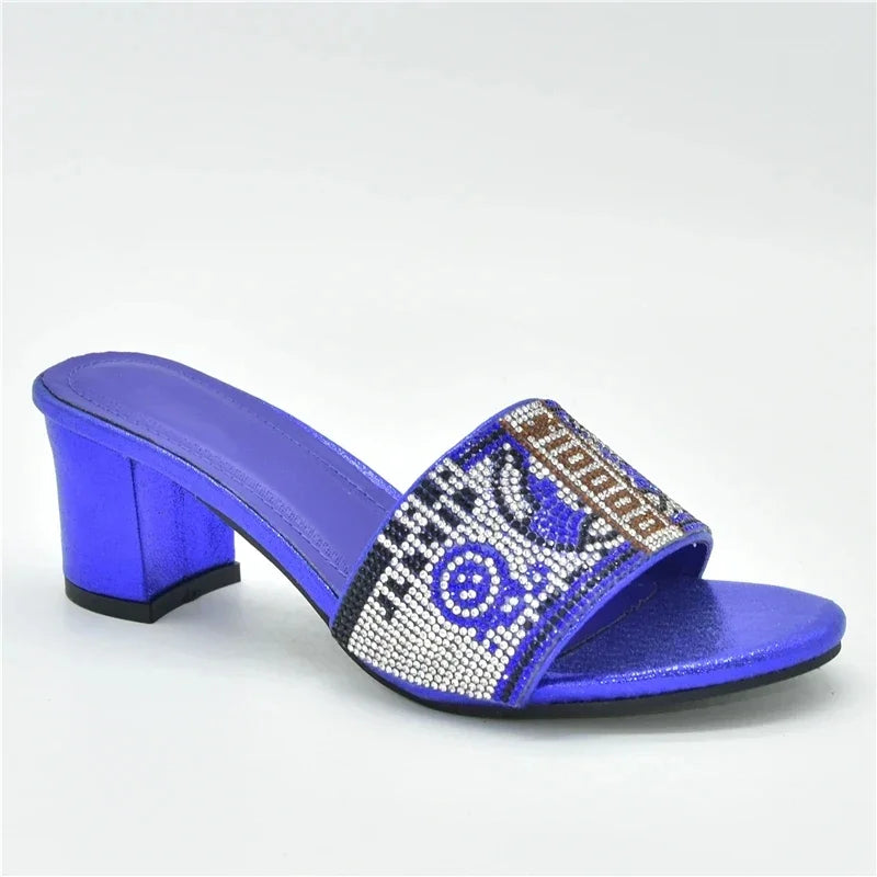 2025 Nigerian Women Designer Party Pumps Luxury Shoes Comfy Platform Sandal Elegant High Heels for Ladies
