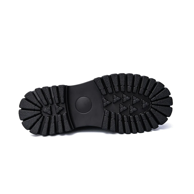 Fashion Men Tassels Loafers Thick Bottom Male Height Increasing Walking Shoes All White Wedding Shoes