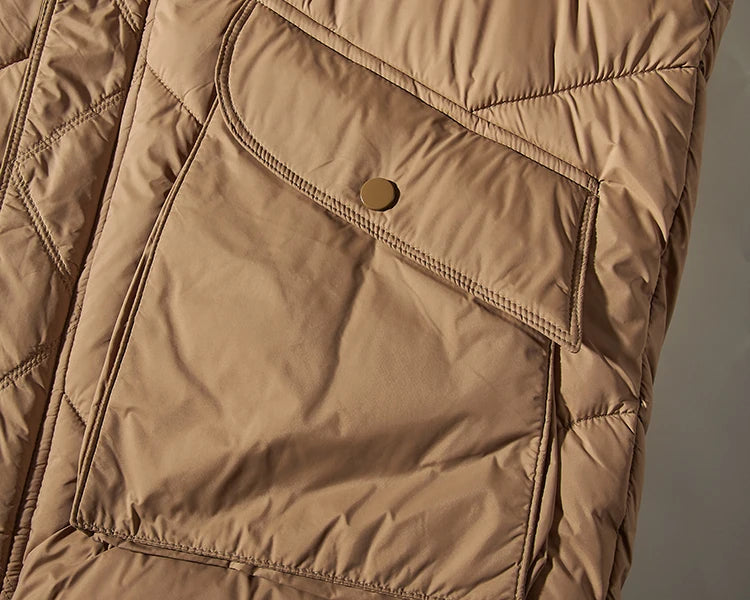 Herfst en winter Nieuw Japans retro katoenen gewatteerd cargovest Herenmode Verdikt casual multi-pocket broodjasje