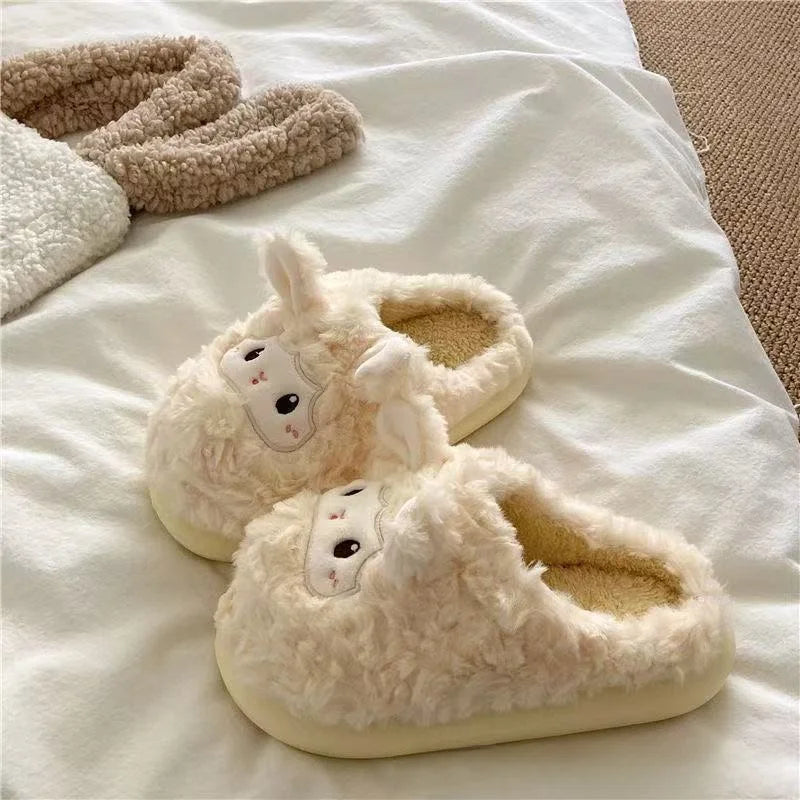Kids' Slippers House Shoes Cartoon Cotton Winter Shoes Warm Anti-Slip Soft Bottom Shoes For Girls Size 36-41