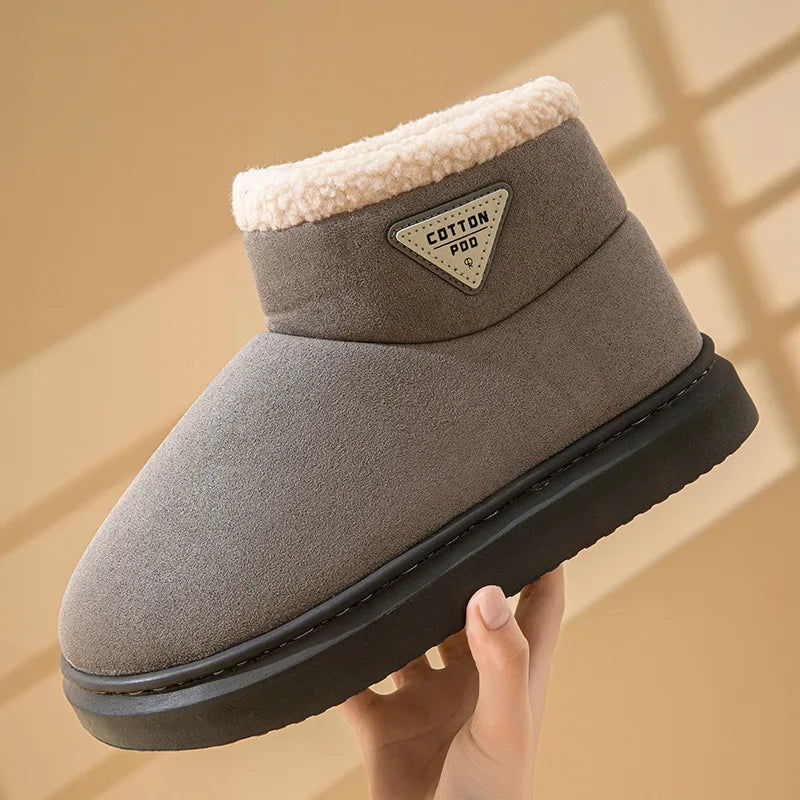 Women's Winter Warm Furry Snow Boots With Soft Plush Cosy Cotton Soft Bottom and Non-Slip Comfort Suitable For Home and Outdoor Use Ladies Shoes
