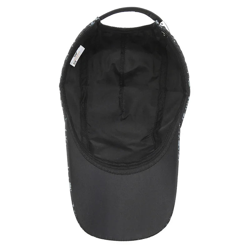 Summer Quick Drying Waterproof Ultra Thin Women Men's Baseball Cap Outdoor Sports Fishing Climbing Running Sun Hat A237