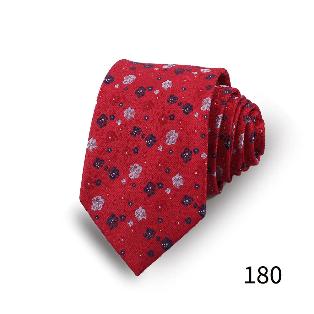 Men's Luxury Paisley Necktie Floral Wedding Style Business Tie Polyester 146x7.5cm Gift for Adult Male Occasions