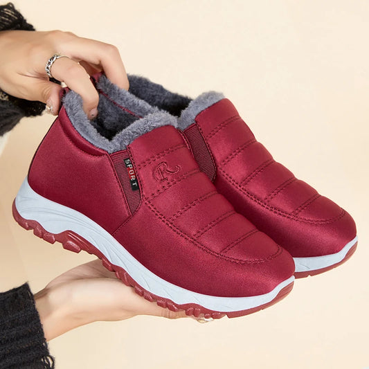 Women Boots Snow Platform Plush Women Shoes Slip On Boots For Unisex Shoes Fashion Ankle Boots Casual Punk Botas Mujer Winter