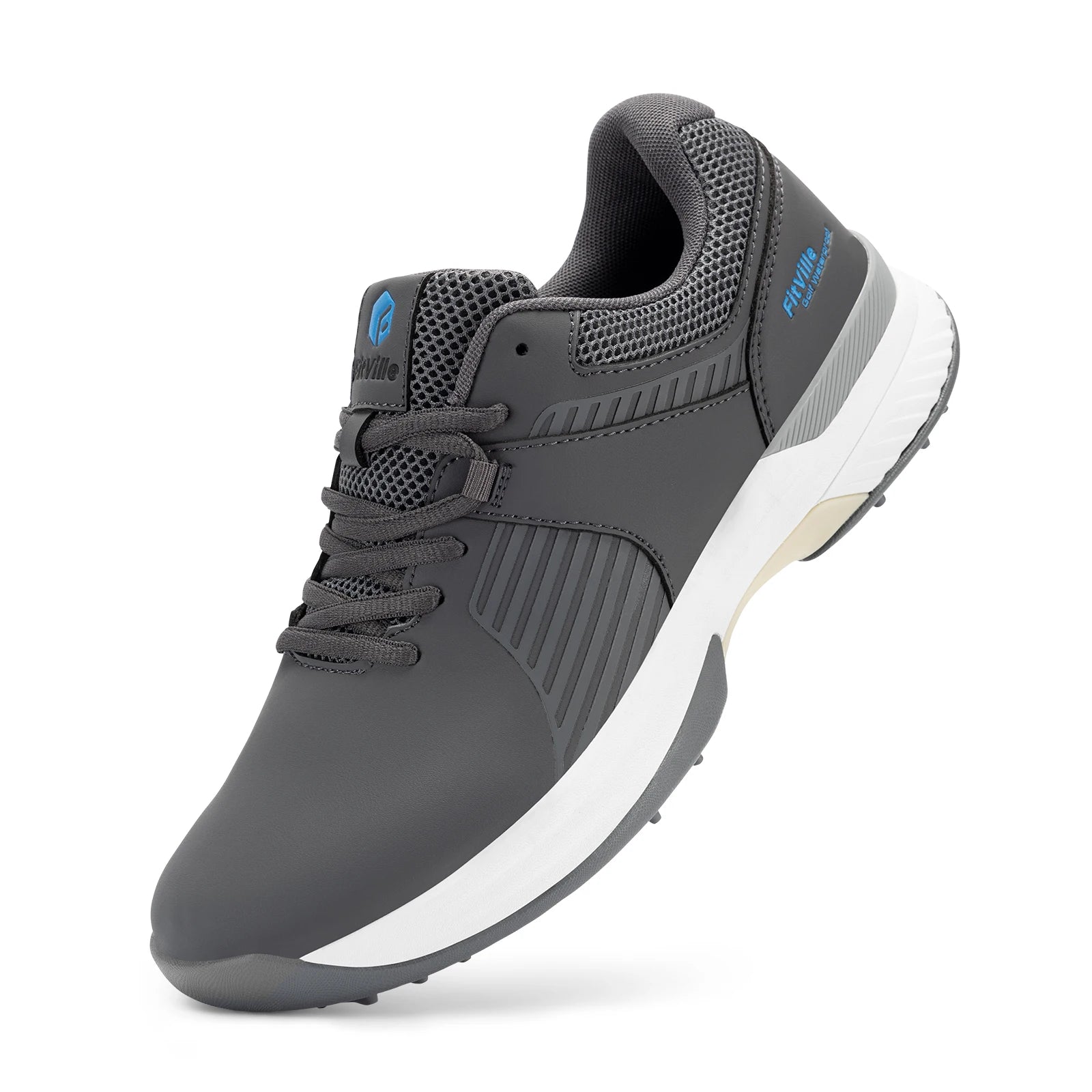 Men's Non-Slip, Water Repellent, And Wear-Resistant Golf Shoes - Comfortable Professional Sports Sneakers For Swollen Feet & Toe Pain Relieve