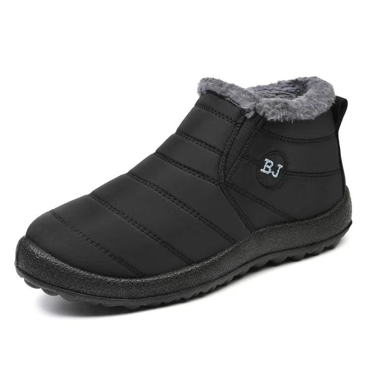 Unisex Snow Warm Boots  Slip-On Winter Shoes Fashion Shoes Waterproof Ankle Work Boots For Men & Women