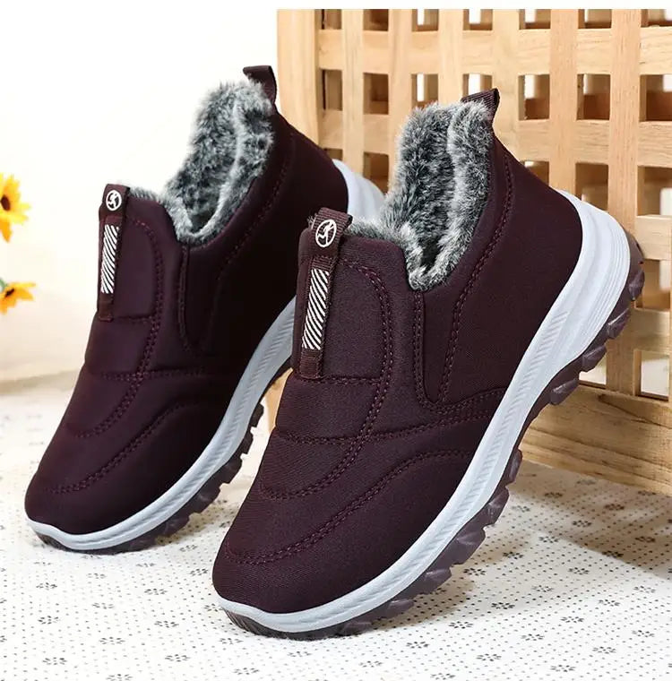 Boots Women Platform Snow New Women Shoes Slip On Women's Boots Fur Ankle Boots Casual Plush Botas Unisex Shoes Winter Boots