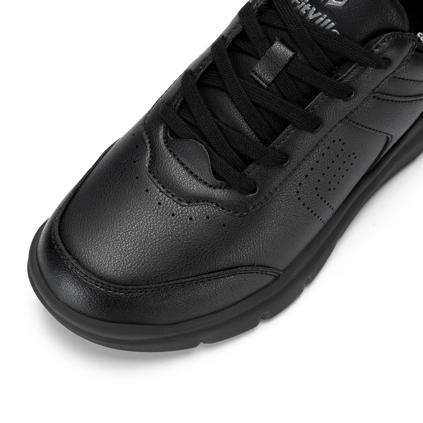 Men's Casual Leather Shoes Wide Width Walking Shoes Outdoor Lightweight for Swollen Feet Relieve Foot Pain