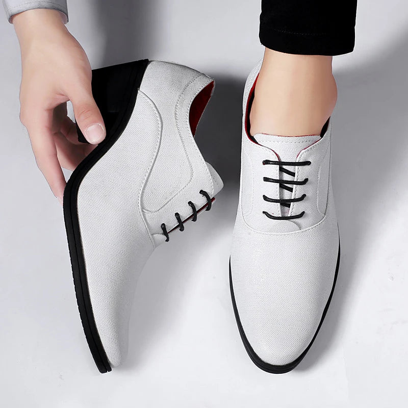 European Style Men Retro Height Heel Formal Dress Oxfords Shoes Purple Gold Male Wedding Party Evening Dressing Shoes