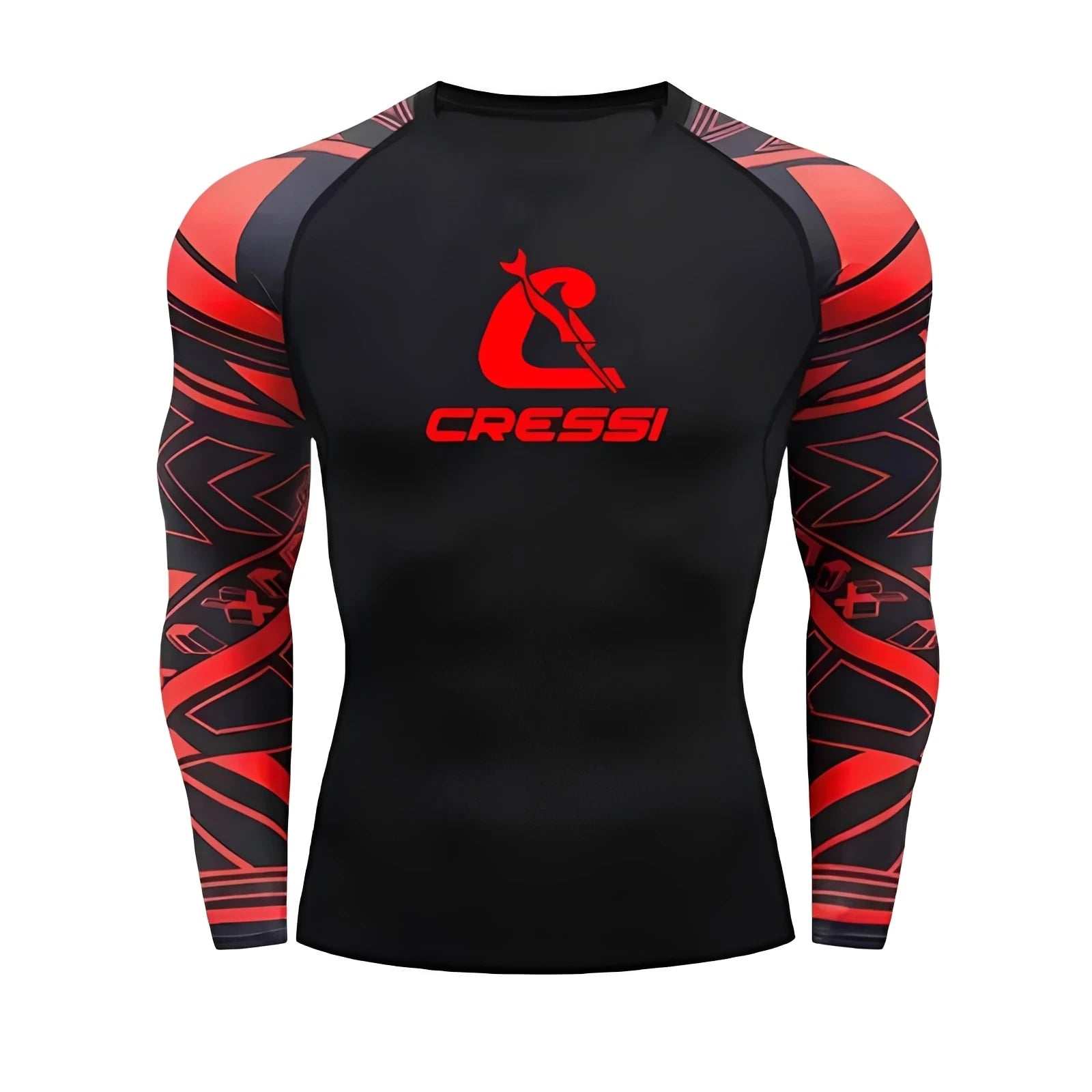 Men’s UPF 50+ Long Sleeve Rash Guard – Quick-Dry Breathable Surf & Swim Shirt for Water Sports & Gym Training