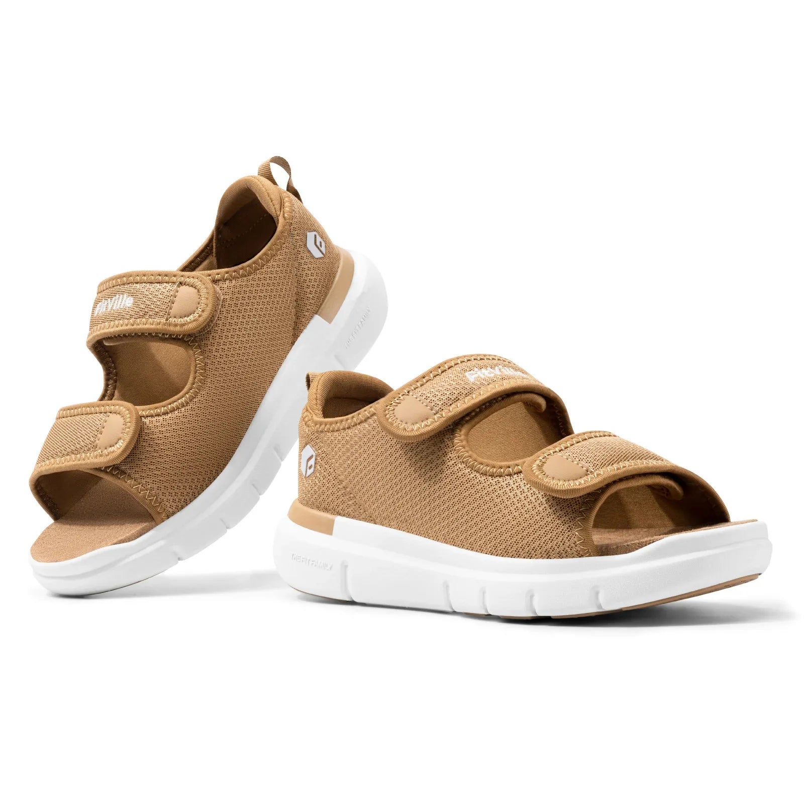 Women's Diabetic Wide Sandals With Arch Support Adjustable Straps Lightweight Casual Ladies Flat Shoes