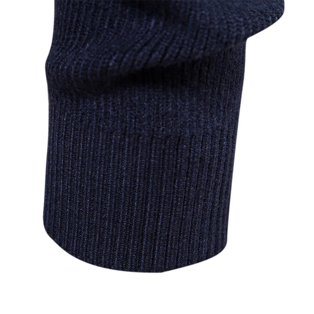 Men's Thickened Cardigan Solid Colour Zipper Basic Sweaters High Quality Winter Autumn Cardigan For Men